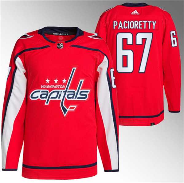 Mens Washington Capitals #67 Max Pacioretty Red Stitched Jersey->washington capitals->NHL Jersey